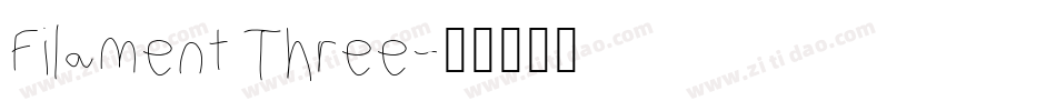 Filament Three字体转换